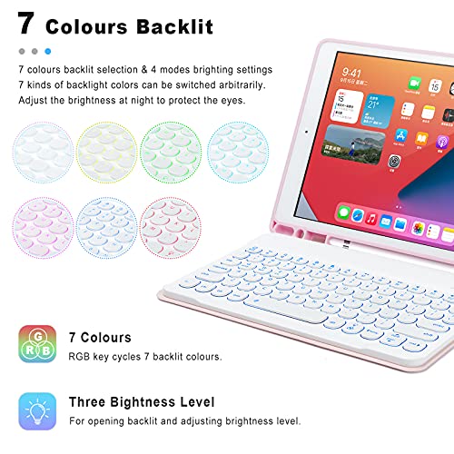 Czemo Custodia Tastiera per iPad 10.2 2020/2019