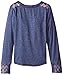 Miss Me Girls' Embellished Graphic Thermal Top