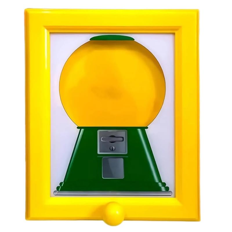 GUIJZSLTRG Picture Frame Sweet Dispenser For Kids, Creative Stand On Table Gumball Machine In Frame, Cute Hanging Candy Dispenser Home Decor For