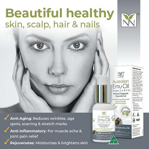 Miniatura 3 de Y-Not Natural - Aceite de emu orgánico farmacéutico 100% puro de 6.8fl oz  Aceite de omega 3, 6 y 9 aborígenes de rango libre con infusión de