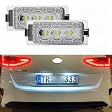 Farbtemperatur 6000 Kelvin Set aus 2 Led Modulen Es wird geliefert: 2 x SMD LED Kennzeichenbeleuchtung Module Mit E-Prüfzeichen,damit eintragungs und zulassungsfrei!