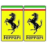 ferrari logo zum ausdrucken Größe: ca. 100 x 60 mm Generic 2 x Ferrari Emblem Logo Aufkleber