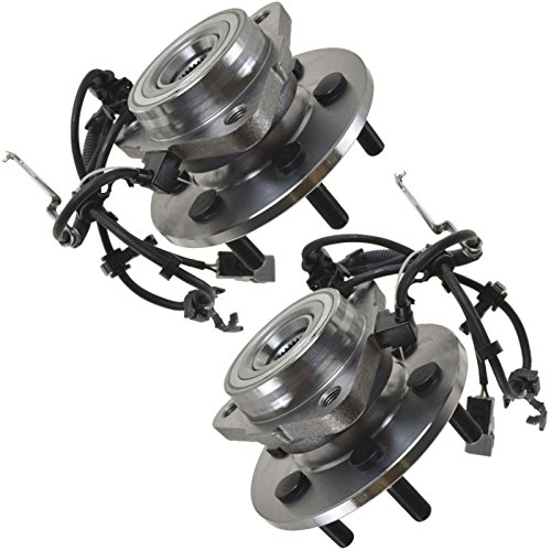 Image of TRQ Front Left and Right Wheel Bearing and Hub Assembly Set 2 Piece Compatible with 97-03 Dodge Dakota 4 Wheel Drive with 4 ABS Brakes 99-03 Durango Drive ABS Brakes