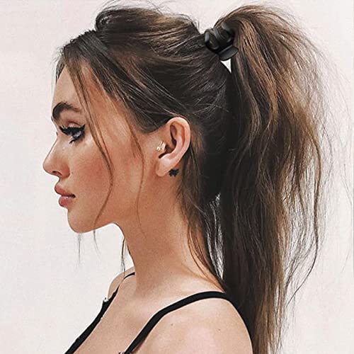 Frdtluthw Small Hair Claw Clips For High Ponytail 1.37Inch Hair Clips Hair Ties Bracelets 4 Circles Ponytail Holders For Women Girls (Pack Of 20) #TOP1