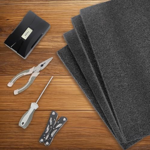 DRENIS Black Customizable Polyethylene Foam Sheets, 2PACK 12 x 16 x 1INCH Thick Padding for Cases and Tool Foam for Packaging and Crafts - Thumbnail 5
