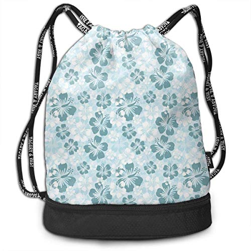 PmseK Mochila con Cordón, Multipurpose Mochila con Cordón for Men & Women, Symmetric Dots Pattern Vivid Color Details Spotty Mosaic Design,Tote Sack Large Storage Sackpack for Gym Travel Hiking