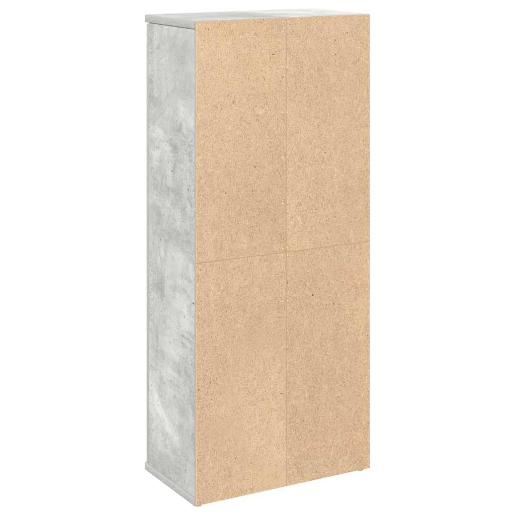 Mueble de baño gris cemento 39 x 22 x 90 cm con portarrollos | Tablero de partículas resistente a la humedad, capacidad de 60 kg, puerta reversible, fácil limpieza