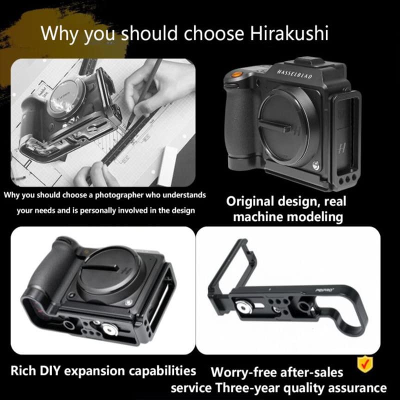 Soporte En L PEIPRO Para Cámara Hasselblad X2D - Placa De Liberación Rápida, Aluminio, 120g, Compatible Con Trípodes ARCA