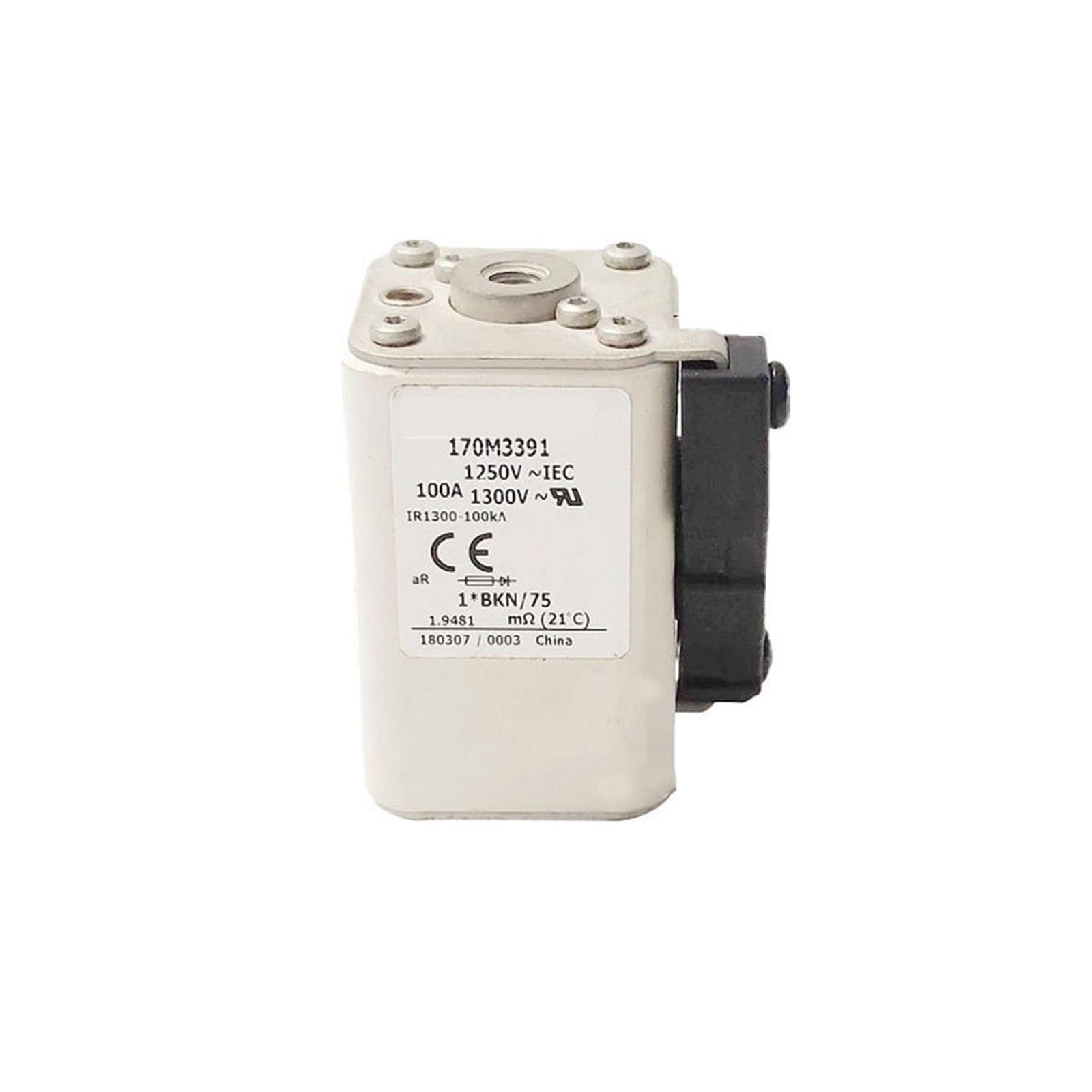 Fusible rápido 170M3391 para protección de circuitos con respuesta ágil y formato industrial