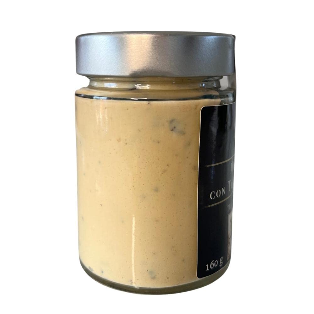 Mostaza TRUFA NEGRA de Verano 160g | Mostaza Francesa | Producto Gourmet 100% Natural | Vegano-Vegetariano-Sin Gluten | El Royal Trufas