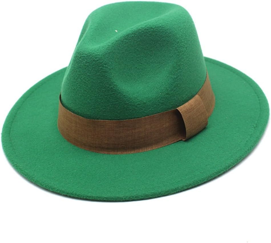 Classic Wool Fedora Hat, Brown with Tan Band