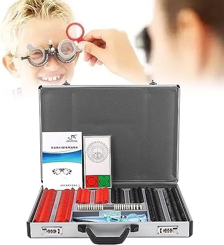 Professional Optical Trial Lens Set with Aluminum Case - Complete Optometry Kit for Eye Exams, Vision Testing, and Accurate Prescription Assessments