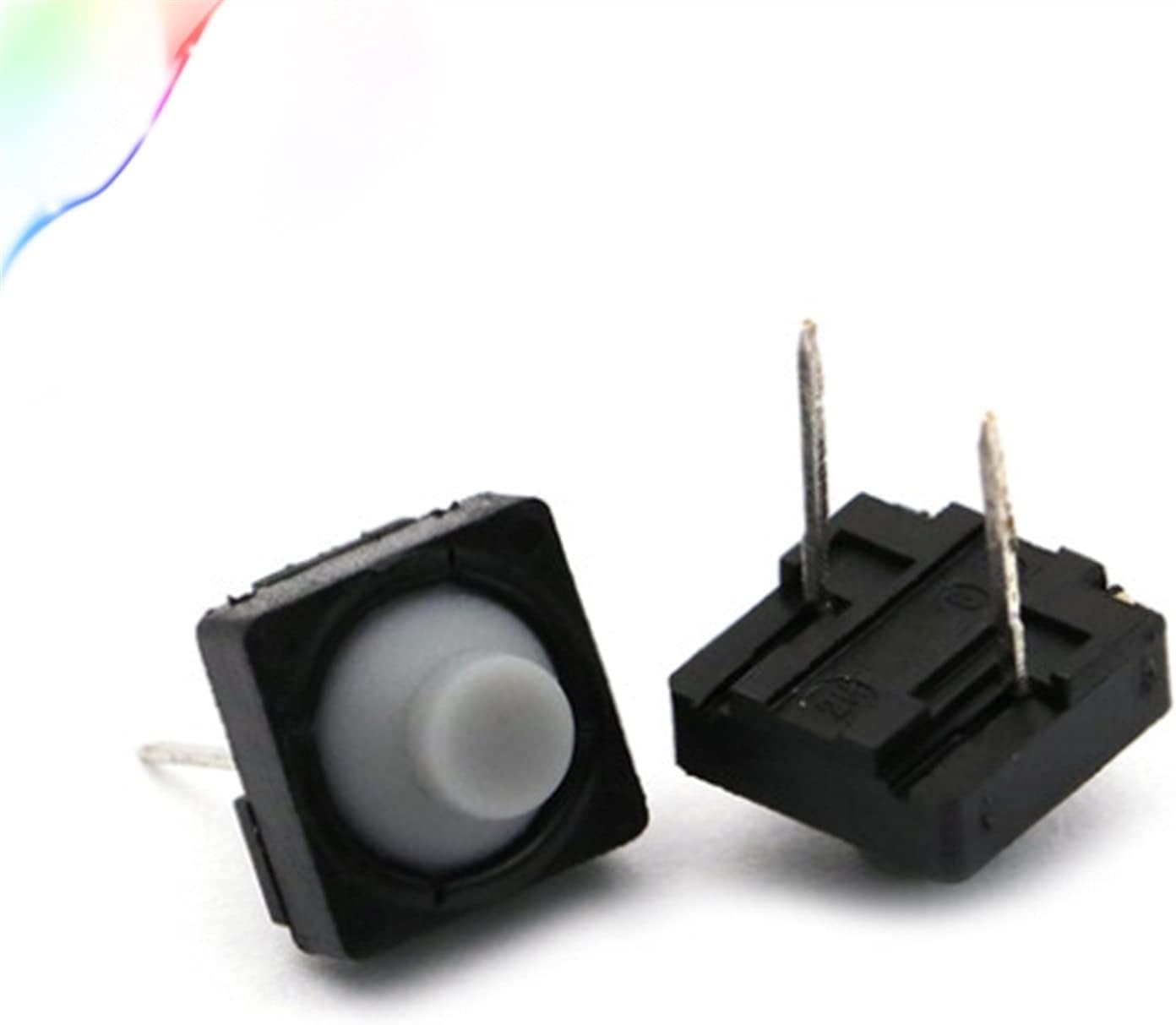 Push Button Switch 50pcs/lot 8 * 5.5MM 2PIN G77 Conductive Silicone Soundless Tactile Tact Micro Self-Reset,zgd