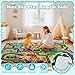 AlphabetAcre Kids Rug, 3x5 Ft Non-Slip Monster Truck Play Rug, Extra Thick (0.4in), Educational LearningTraffic Road Car Carpet for Nursery, Classroom, Playroom & Bedroom