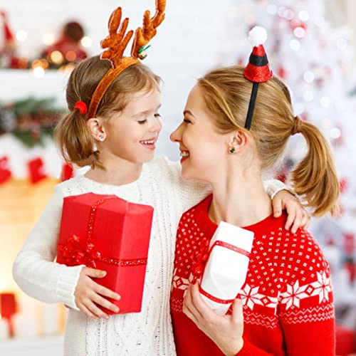 Christmas Stud Earrings Set, 12 Bulk Hypoallergenic Christmas Earrings For Women Girls, Santa Claus Xmas Tree Stocking Snowflake Snowman Candy Cane Elk Hat Gingerbread Man Bells #TOP2