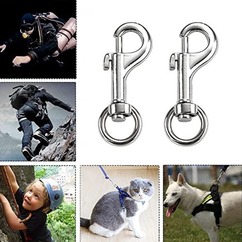 LEMONSTONE 10 Stück Karabinerhaken mit Drehgelenk, Schlüsselanhänger Karabiner, Karabiner Hundeleine, Bolzenkarabiner, Wirbelkarabiner, Karabiner Klein Schlüsselanhänger, für DIY Lanyard Handwerk