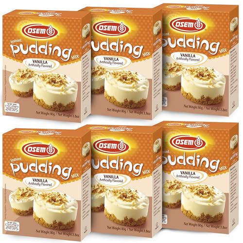 OSEM Pudding Vanilla Flavor, 2.8 oz, (Pack of 6)