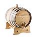 3 Liters American Oak Barrel | Handcrafted using American White Oak | Age your own Whiskey, Beer, Wine, Bourbon, Tequila, Hot Sauce & More...