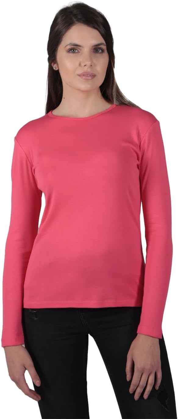 Brix Women's Long Sleeve Tee - Crewneck Cotton T-Shirt Tagless Super Soft Classic and Fitted. - Image 7