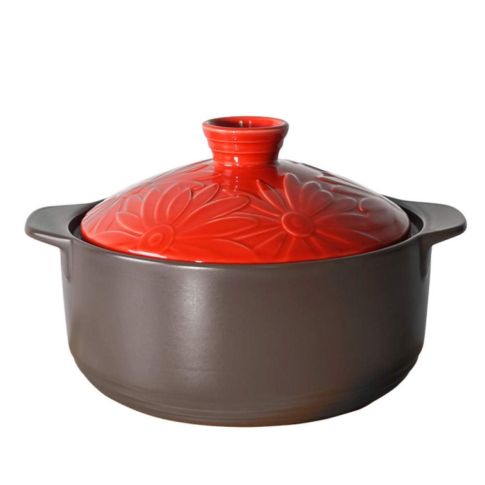 Casserole en argile pour cuisson saine sans brûler vos plats 2L
