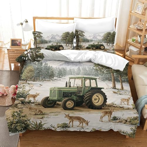 Parure de lit microfibre 3D effet douce dessin animé amusant housse de couette zip