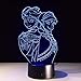 Produktbild Tischlampe für Kind 3D Cartoon Figur Mädchen Schwestern Nachtlicht Led Lampe 7 Bunte Atmosphäre Gadget Dekoration Schlafzimmer Baby Mädchen Kinder Geschenke Drop Ship