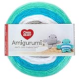 RED HEART E885. 9614  Amigurumi Yarn Narwhal