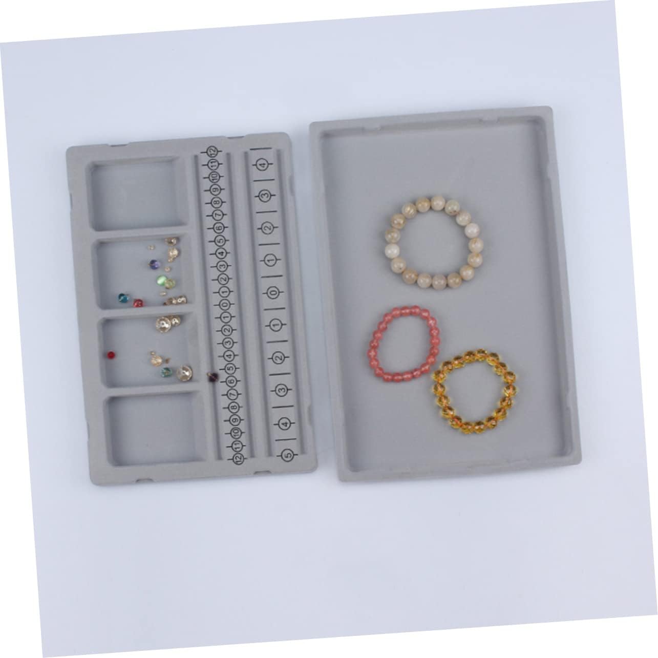 VANZACK Diy Bead Jewelry Design Board Bead Tray for Creating Necklaces and Bracelets Durable Beading Organizer for Easy Sorting and Arranging