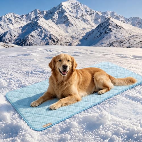 PPOLCA Waterproof Cooling Couch Protector for Dogs 28x71, Light Blue