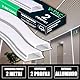 V-TAC 2 x Profile für flexible LED-Streifen à 2 Meter – (insgesamt 4 Meter) – Klappprofil für Wand und Decke für LED-Streifen aus Aluminium mit satinierter Abdeckung – Farbe Silber – 18 x 6 mm