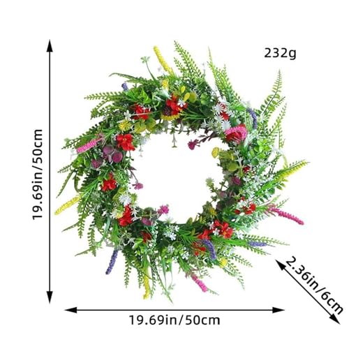 Couronne de fleurs de Noël extérieure au design raffiné version C 2pcs - 7