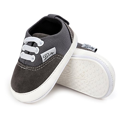 GAISUMMI Baby Boys Girls Shoes Infant High-Top PU Leather Sneakers Newborn Crib Flats Non-Slip Rubber Sole Unisex Toddler Prewalkers