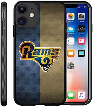 Maylai Custom Phone Case for iPhone 12/12 Pro Ram Flexible Slim Soft TPU St.Louis Phone Case Scratch-Resistant Shockproof Protective Anti-Slip Back Cover