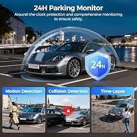 AZDOME S58 4G LTE Dashcam Auto 3 Kanal, 2.5K+1080P+1080P Autokamera Vorne Hinten Innen, GPS, 5GHz WiFi App, OBD & Hardwire Kit enthalten, WDR Nachtsicht, G-Sensor, Parkmodus – Ansicht 4