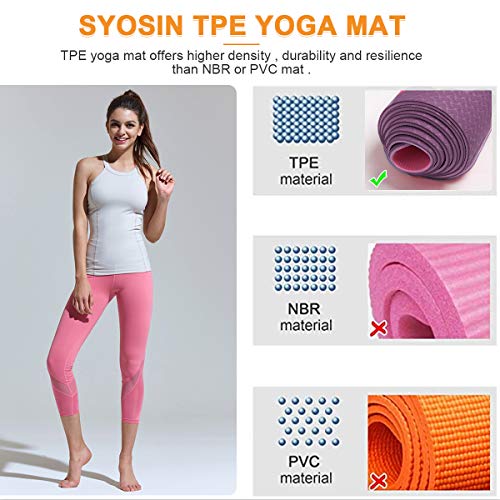 BBD Yogamatte Gymnastikmatte Kork rutschfest schadstofffrei Pilatesmatte Sportmatte Dicke gepolstert für Anfänger zum Yoga Pilates Fitness - Image 5