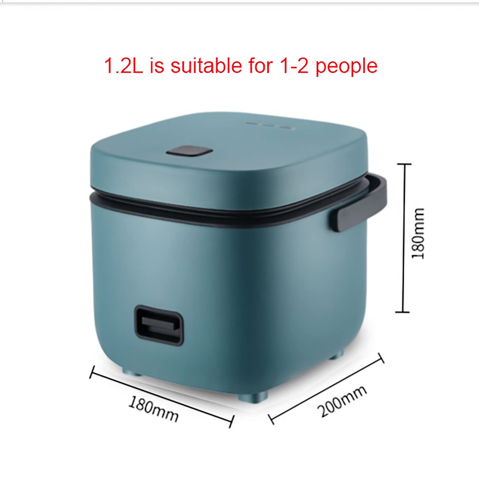 Cuociriso Mini (1,2L) Multifunzione per Uso Domestico, Cottura a Vapore e Cottura per 1-2 Persone, 220-240 V