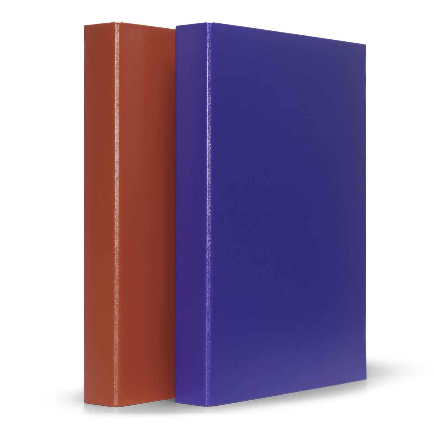Mahavir 2 raccoglitori ad anelli 2D di alta qualità, formato carta ministro (216 mm x 343 mm), 25 mm, clip placcata in nichel, copertina rivestita in vinile, confezione da 2 (rosso + blu)