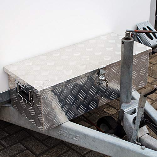 Foto von Werkzeugbox Aluminium 760x320x245mm Transportkiste Werkzeugkasten Werkzeugkiste