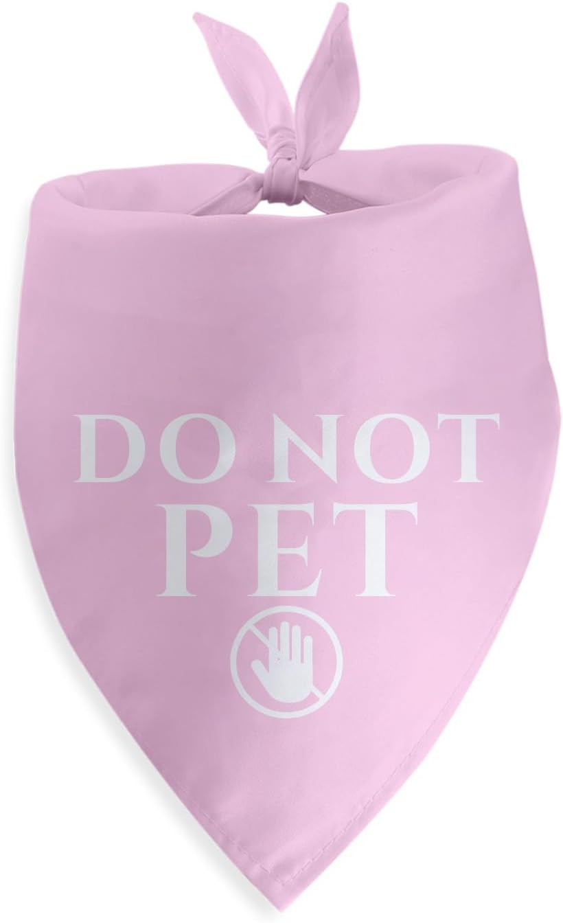 Do Not Pet Dog Bandana Cute Birthday Girl Boy Gifts for Large Medium Small Cats Dogs Red Do Not Pet Bandana Photo Prop Pet Scarf Accessories Christmas Puppy Gifts