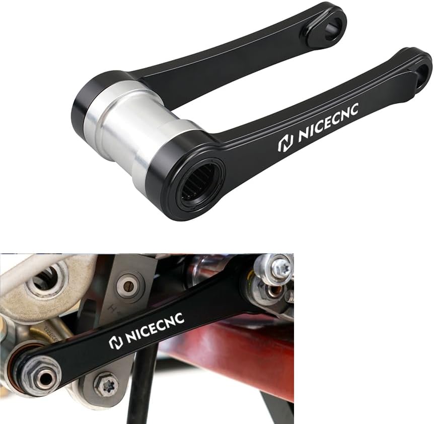 NICECNC Black Rear Suspension Lowering Links Kit Compatible with Husqvarna TC125