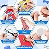 WATINC Father’s Day Tie Craft Kit - 24Pcs Foam Tie Craft, DIY I Love You Dad Craft Gifts, Make Your Own Father's Day Necktie for Fun Activities Home Party Favor Supplies #2
