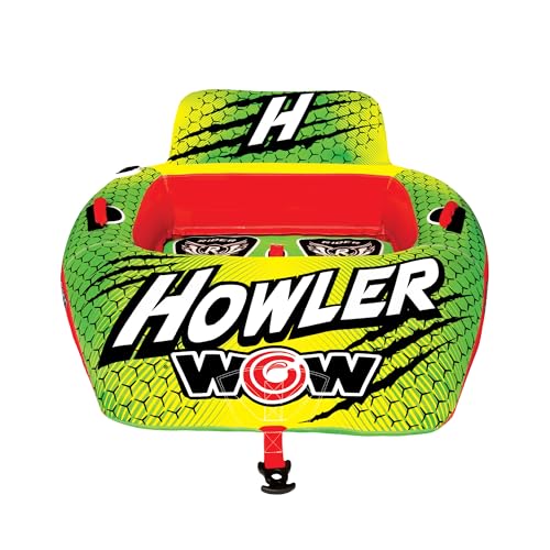 WOW Sports Howler Towable Tube for Boating - 1 to 2 Person Towable - Durable Tubes for Boating