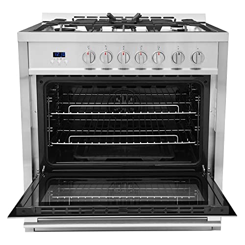 Cosmo COS-965AGC 36 Inch Gas Range With 5 Burner Cooktop thumb #6