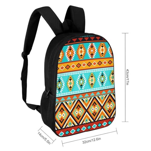 Aztec Ethnic Pattern Backpack Simple Leisure Travel Backpack Outgoing Daypack 17 Inch2