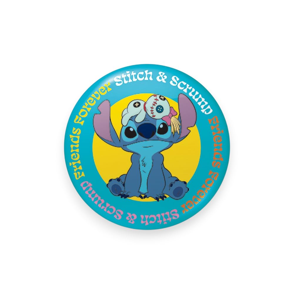 Pyramid International Unisex Kids Mutli Disney Lilo & Stitch Scrump And Stitch Button Badge 25Mm