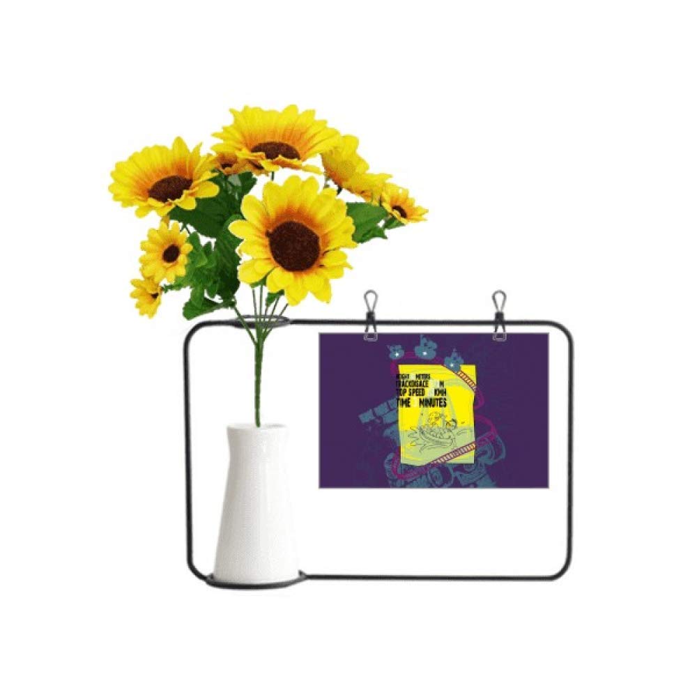 Dessous-de-verre tournesol de prestige et sa bouteille d'ornement raffinée