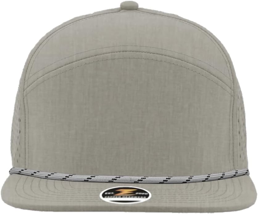 Osprey R+ Premium Medium Profile 7-Panel Rope Brim Hat | Performance Snapback Cap | Blanks for Custom Embroidery and Patches