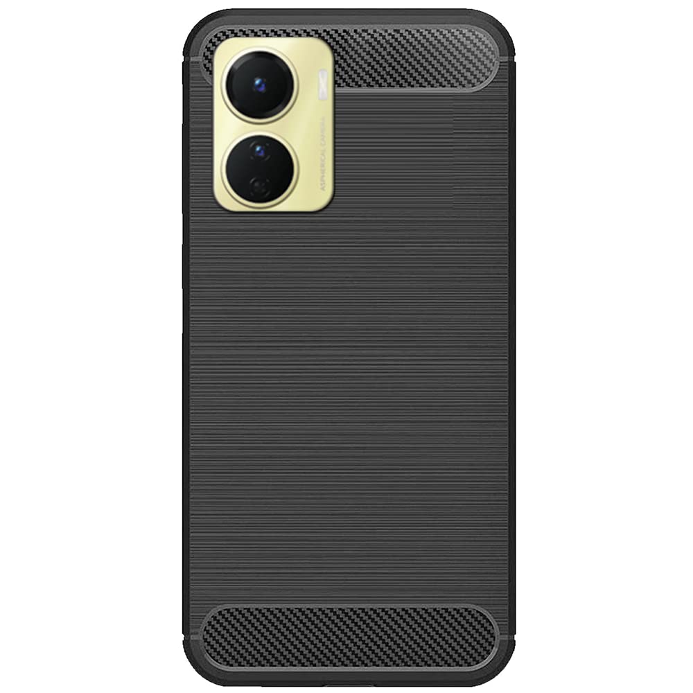 Inktree Back Cover Case for Vivo Y16 / Vivo Y16 Cases & Covers (Carbon Fibre Rugged Armour Black Colour) (B0BM8ZYN31) Amazon Price History, Amazon Price Tracker