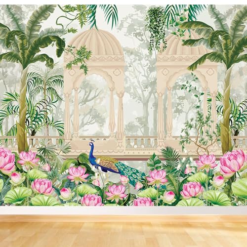 Image of Party Propz Pichwai Backdrop Cloth For Decoration Pooja -1Pc 8ft*5ft Ganpati Decoration Setup For Home, Varamahalakshmi Decorative Items, Krishna Janmashtami Set, Haldi Decor, Annaprasana Decor(Cloth)