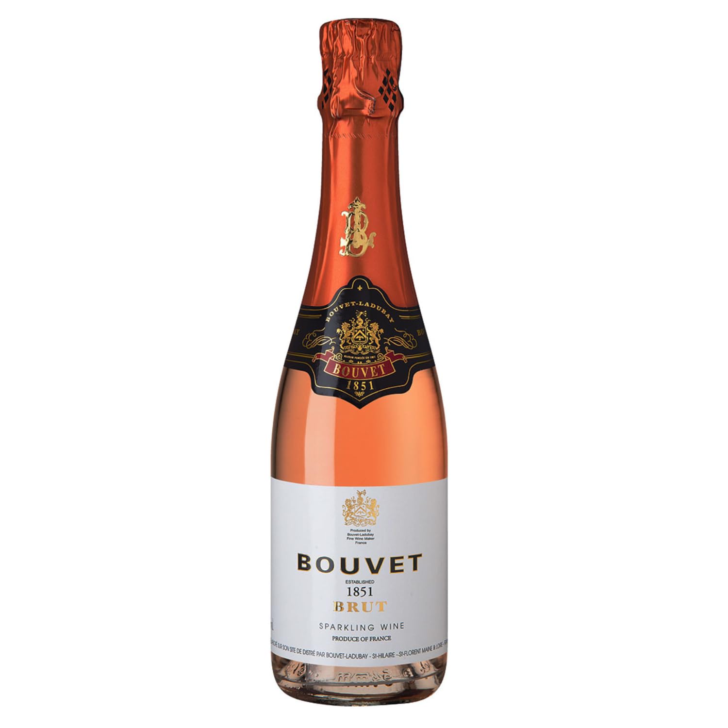 Bouvet Ladubay 1851 Brut Rosé Méthode Traditionelle Schaumwein Frankreich inkl. FeinWert E-Book (12 x 0,375l)